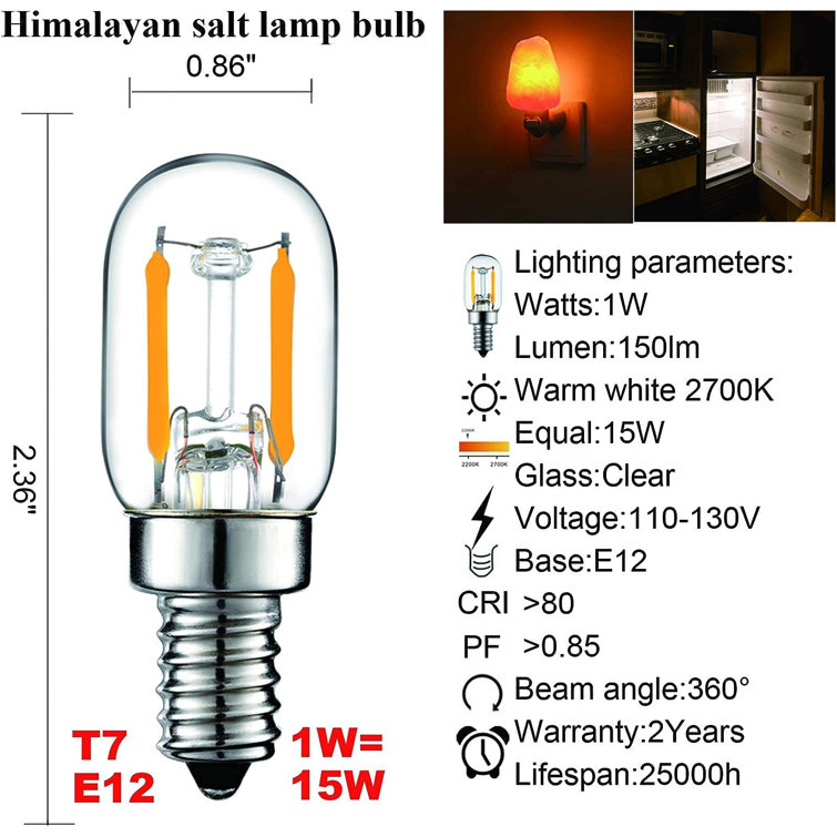 YI LIGHTING LED 15 Watt Equivalent T7 E12 Candelabra Dimmable